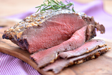 Beef steak with rosemary