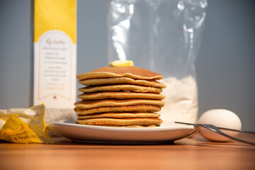 Cancun, Quintana Roo / Mexico &raquo;; February 21 2021: Photograph of fresh hot cakes