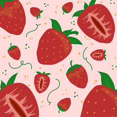 fruit background pattern illustration vector 