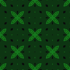  Seamless pattern with symmetric geometric ornament. 