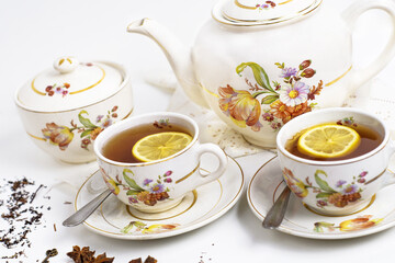 Retro-vintage porcelain tea sets