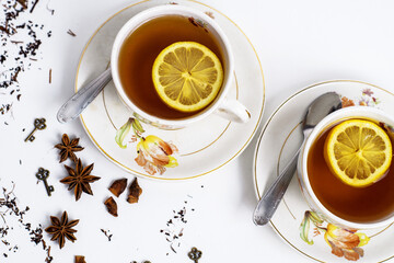 Retro-vintage porcelain tea sets