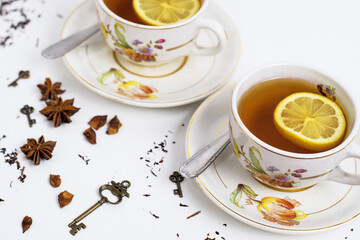 Retro-vintage porcelain tea sets