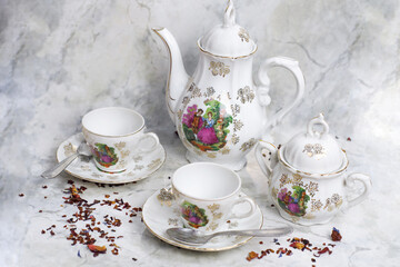 Retro-vintage porcelain tea sets