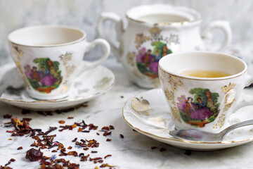 Retro-vintage porcelain tea sets
