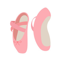 Ballet shoes vector emoji pointe shoes