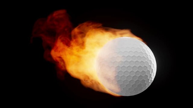 Burning golf ball loop