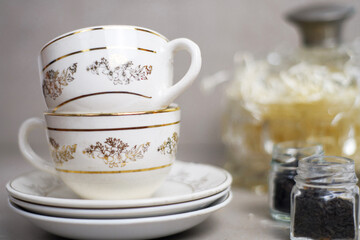 Retro-vintage porcelain tea sets
