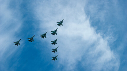 Airplanes in the sky