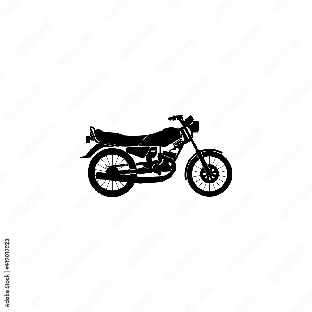 Sticker motorcycle icon