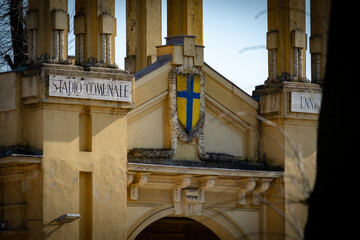 Entrance to the Tardini Stadium in Parma