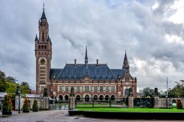 Fototapeta na wymiar Peace Palace, The Hague, Netherlands, Holland, Europe. international city of peace and justice