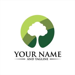 modern tree logo concept, tree icon vector.