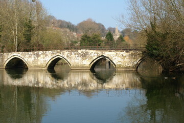 Fototapeta premium old bridge over the river