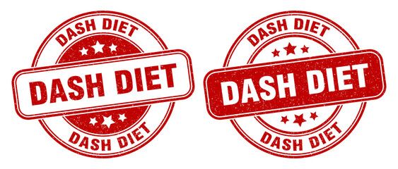 dash diet stamp. dash diet label. round grunge sign