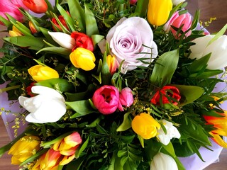 bouquet of tulips