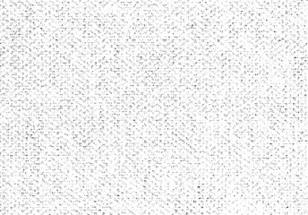 Vector fabric texture. Distressed texture of weaving fabric. Grunge background. Abstract halftone vector illustration. Overlay to create interesting effect and depth. Black isolated on white. EPS10.