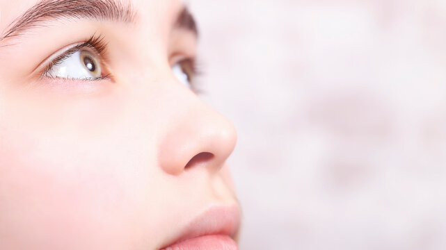 big bright eyes looking up