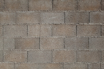 Wall made of concrete blocks