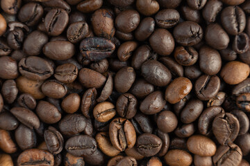 Coffee beans background