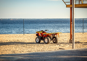 lifeguard tower on the beach