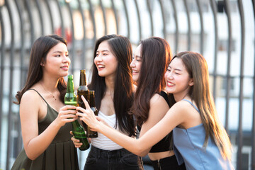 Women group party outdoor Celebrate