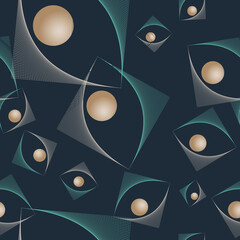 Abstract seamless background. Spheres with a gradient