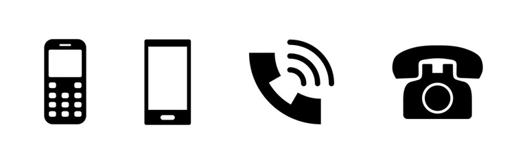 Phone icon set. Call icon vector. telephone symbol