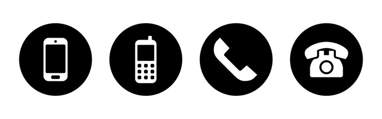 Phone icon set. Call icon vector. telephone symbol