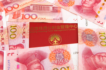 Chinese money and housing accumulation fund bankbook
