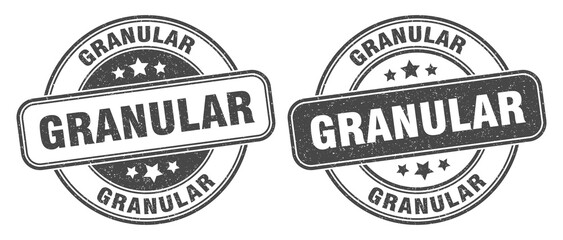 granular stamp. granular label. round grunge sign