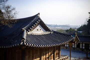 한국의 전통집이 있는 풍경 Scenery with Korean traditional houses