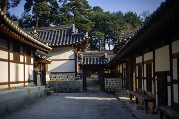 한국의 전통집이 있는 풍경 Scenery with Korean traditional houses