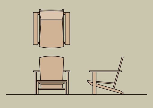 Vector Furniture Symbols Outdoor Poolside