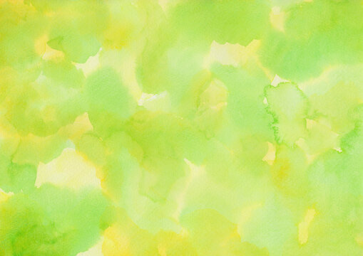 水彩　テクスチャ　緑　黄緑　エコロジー　背景