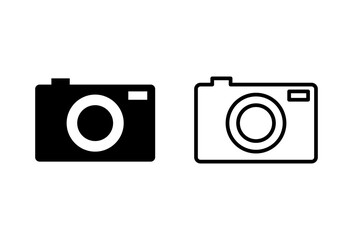 Camera icon set. photo camera icon. camera photography icon.