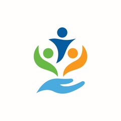 Family care logo design element