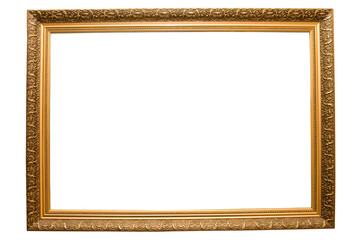 vintage classical wooden rectangle frame