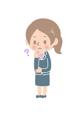 会社員の女性＿はてな