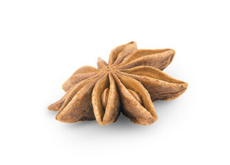 Anise isolated close-up on a white background