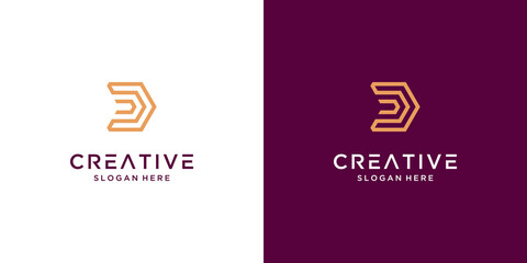 Premium letter D logo design inspiration