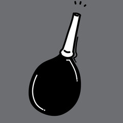 Air blower doodle vector icon. Drawing sketch illustration hand drawn line eps10