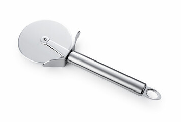 Pizza cutter placed on a white background