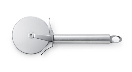 Pizza cutter placed on a white background