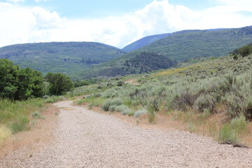 dirt roads in the mountains 