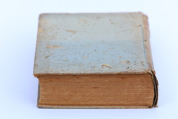 Really old book on white background