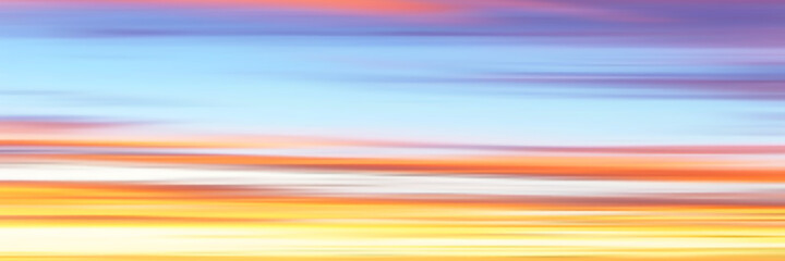 Panoramic view of the sunset sky, vector background, EPS10