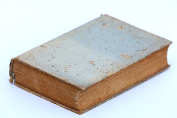 Really old book on white background