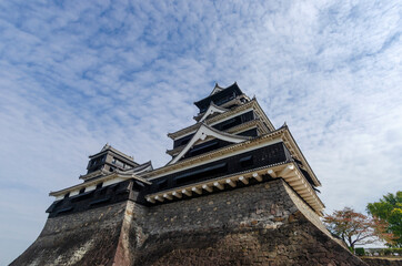 Fototapeta na wymiar Kumamoto Castle in Kumamoto Japan.