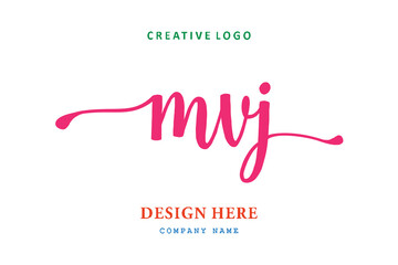 MVJ lettering logo is simple, easy to understand and authoritative